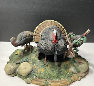WILY JAKES Turkey Sculpture Figurine by Nick Bibby Danbury Mint Jake Male