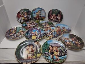Lot of 12 - Vintage MJ Hummel Danbury Mint "Little Companions" Collector Plates