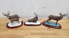 Danbury Mint Bob Travers Whitetail Deer Sculpture Lot of 3 - *READ*