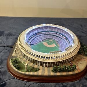 Danbury Mint Busch Stadium (II) 12.5x12.5” Very Rare Cardinals - Lights Up W/COA