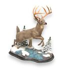 New ListingRARE Danbury Mint Great Winter Whitetail Deer Buck Stag by Nick Bibby Sculpture