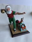 Danbury Mint Bowling Santa Figurine