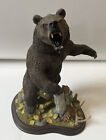 RARE Vintage Danbury Mint "Fierce Challenge" by Nick Bibby Grizzly Bear Statue