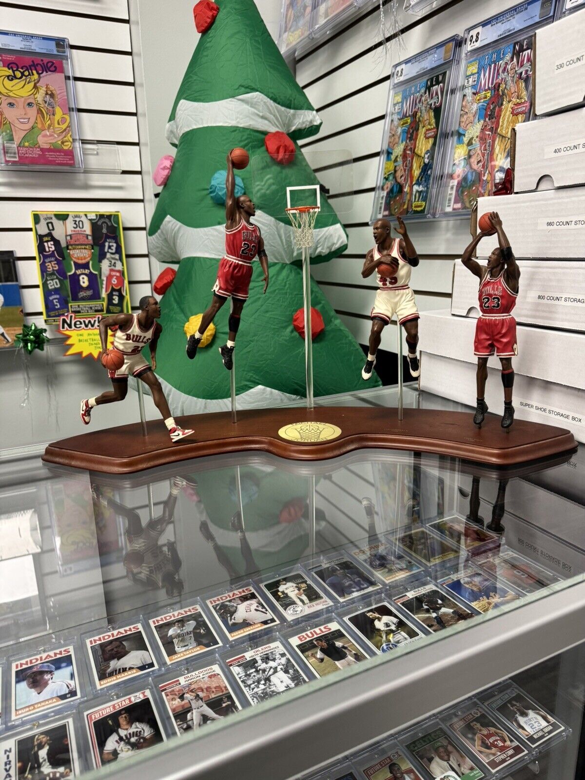Danbury Mint Michael Jordan (4) Piece. Beautiful Condition. No COA No Box!?