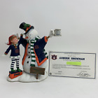 Danbury Mint Auburn University Tigers Snowman Elf Christmas Sculpture Figurine