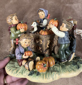 Rare M.J. Hummel Figurine – Happy Harvest - Danbury Mint Figurine