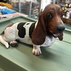 Danbury Mint Basset Hound Dog Resin Figure Lawn Ornament Large