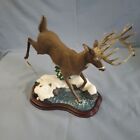 Danbury Mint "WINTER ESCAPE" Whitetail Deer Sculpture C. Christensen VGC {040