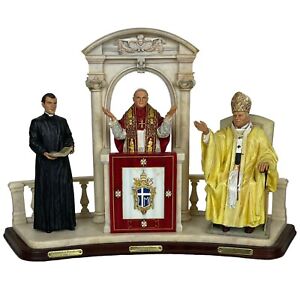 Pope John Paul II Danbury Mint Sculpture “Through The Years” Religious Figurines