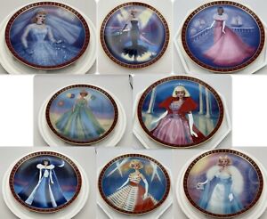 High Fashion Barbie Plate Set Danbury Mint Trimmed 23Kt Gold Complete 8 piece