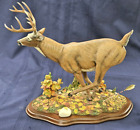 Danbury Mint Quick Retreat Curtis Christensen Whitetail Deer Hunting Sculpture