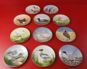 The Danbury Mint 12 Waterbird Plates by Eric Tenney Qty 11 Free Shipping