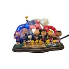 Danbury Mint "Yankee Doodle Dandy" Peanuts Lighted Sculpture-July 4th WORKS EUC