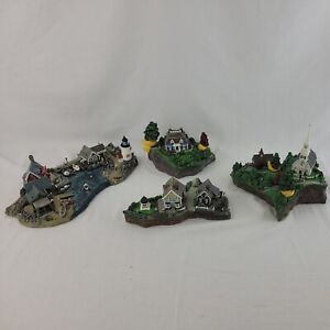 Colin Gough Fishermans Cove Danbury Mint Cove Village Figurines 4 pc Set EVC