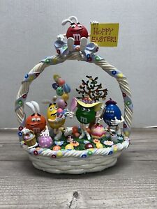 M&M’s Easter Egg Stravaganza Basket Danbury Mint Sculpture Figurine M&M