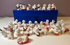 The Danbury Mint BICHON DOGS Miniature Figurine Collection Set 38 Bichons w/ Box