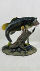 George Kruth Backwater Bass Danbury Mint Figurine Fish Sculpture Certificate