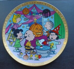 Peanuts "It's Time for Halloween" Collector's Plate Danbury Mint Ltd Edition