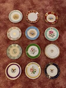 12 The Danbury Mint White House PRESIDENTIAL China Set Dessert Plates SN #2661