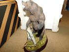 RARE Vintage Danbury Mint "Fierce Challenge" by Nick Bibby Grizzly Bear Statue