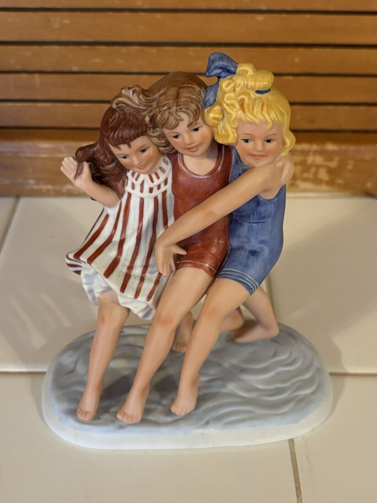 Sarah Stilwell Weber Porcelain Figurines “New Bathing Suits” Danbury Mint