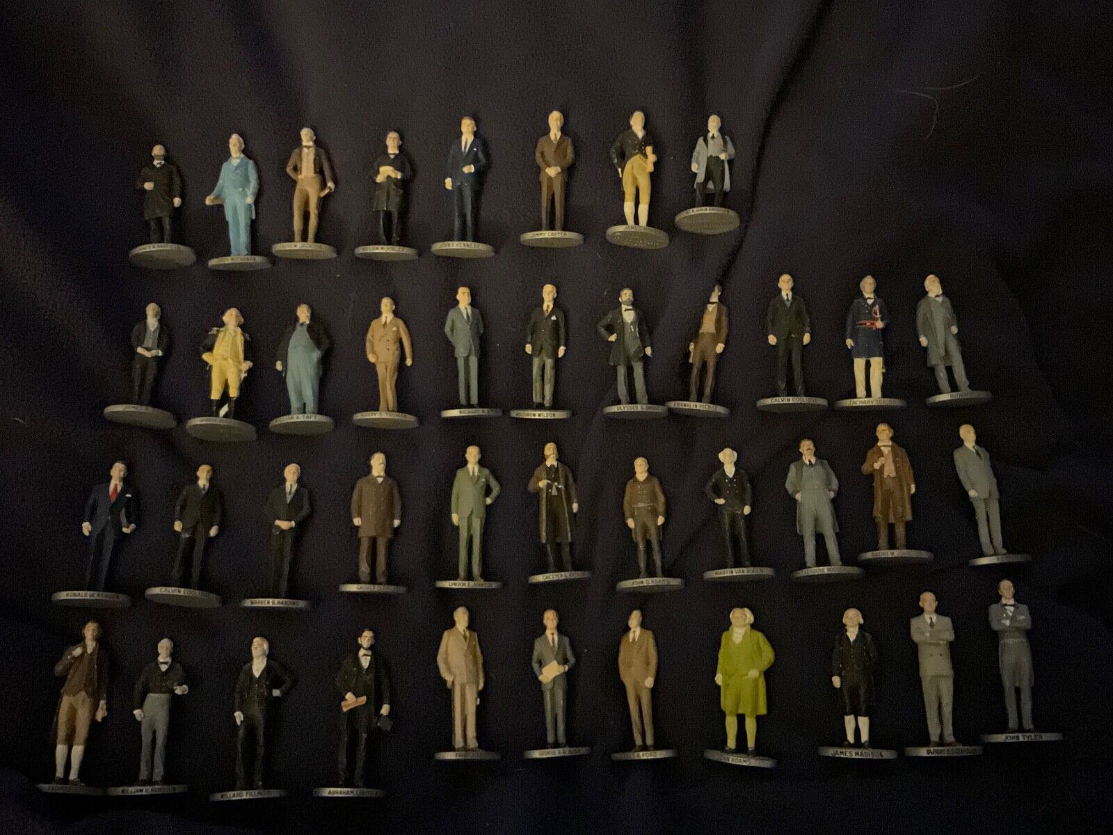 Lot of 41 Danbury Mint Pewter Presidents Colors David LaRocca Free Shipping