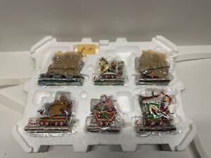 Danbury Mint Garfield Christmas Express Train 6-Piece Set