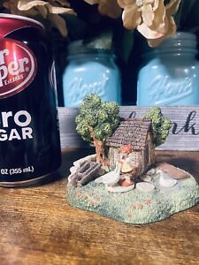 Rare hummel goebel olszewski Bronze Metal miniature Danbury Mint Goose Girl