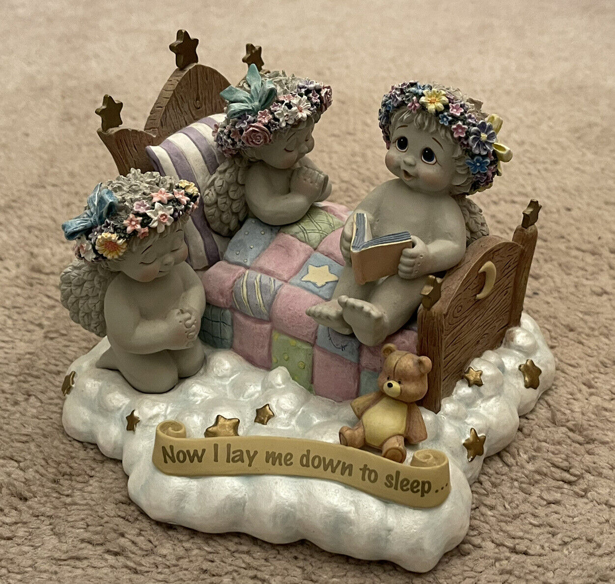 Danbury Mint Dreamsicles Cherubs Bedtime Prayers Figurine w/Box