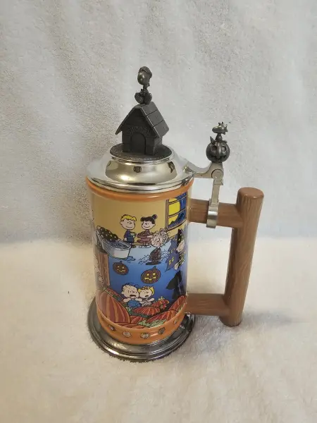 Halloween Peanuts Collection Stein "Welcome Great Pumpkin Danbury Mint