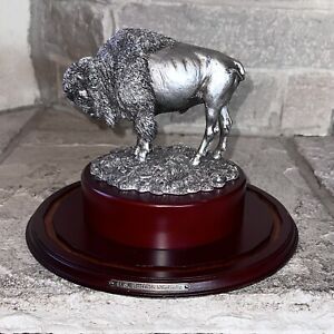 Danbury Mint Buffalo Nickels Crystal Coin Collection Display Case Holder Statue