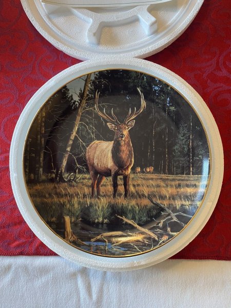 ELK MEADOWS Plate High Country Pride Bull Elk Bruce Miller Danbury Mint w/COA