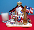 FS RARE Pillsbury Doughboy ALL AMERICAN CANDLE HOLDER w CANDLE - by Danbury Mint