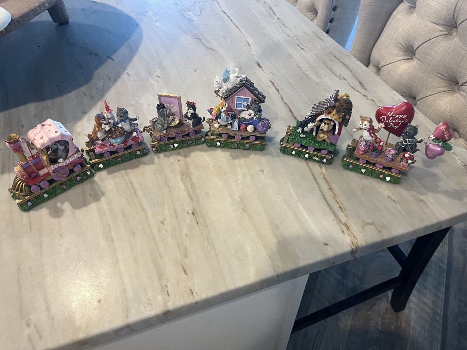 Valentine Cat Express Train Gary Patterson & The Danbury Mint
