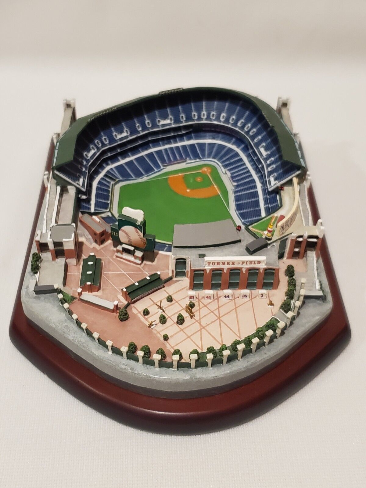 The Danbury Mint Turner Field Atlanta Braves Baseball Stadium Figurine