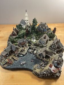 Danbury Mint Lighthouse Point 4 Pc Set Colin Gough Fisherman’s Cove Village