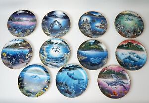 1991 Underwater Paradise Collector Plates Set 11 Robert Lyn Nelson -Danbury Mint