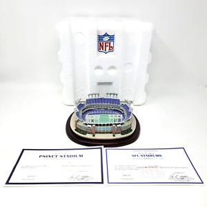 Danbury Mint Baltimore Ravens NFL PSI Net Replica Football Stadium Box COA