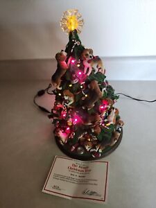 Danbury Mint Beagle Dog Christmas Tree Lighted Figurine