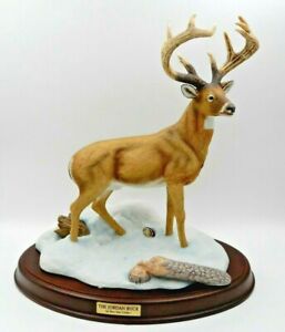 DANBURY MINT "THE JORDAN BUCK" DEER BUCK SCULPTURE FIGURINE BY RON VAN GILDER