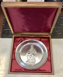 The Danbury Mint Moses by Michelangelo Sterling Silver Plate with Certificate