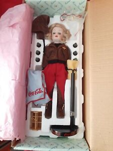 Danbury Mint Madame Alexander Coca-Cola Aviator Porcelain Doll