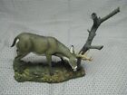 New Danbury Mint "THE RUB" Deer Sculpture by Curtis Christensen #C2137