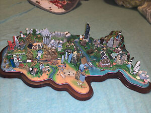 RARE DANBURY MINT FROM SEA TO SHINING SEA 3D SCULPTURE - USA