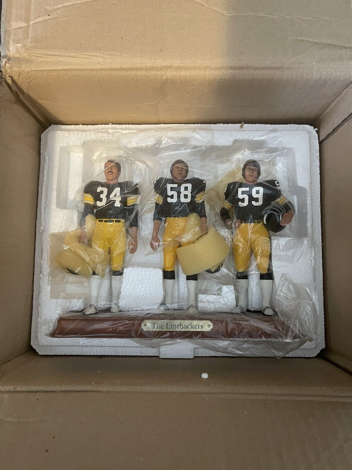 Danbury Mint Pittsburgh Steelers The Linebackers LAMBERT HAM RUSSELL New Rare