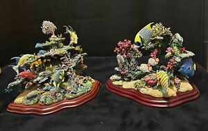 Danbury Mint Wonders of the Sea , Great corral reefs of the world set of 2