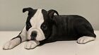 Danbury Mint Boston Terrier  Dog Boomer Sculpture Figurine Black & White RARE