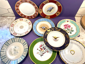Set Of Nine (9) Danbury Mint Presidential 8" Dessert Salad Plates See Pics!