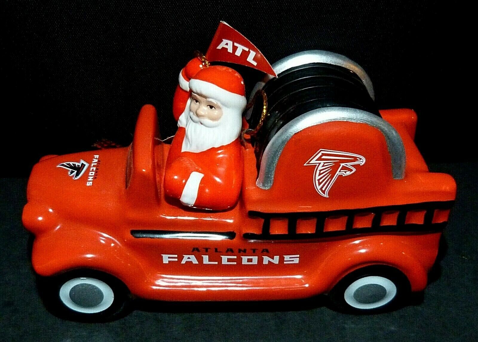 DANBURY MINT ATLANTA FALCONS..... 2021 CHRISTMAS FIRETRUCK ORNAMENT ~ MIB