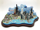 Danbury Mint RARE The Spirit of Chicago Cubs White Sox Diorama Skyline 2007